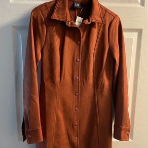 Gap suede dress jacket S NWT